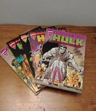 Hulk Biblioteca Marvel 1 al 5 como nuevos