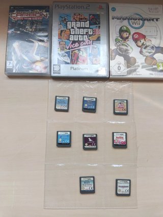 Lote de 8 Juegos para Nintendo DS, Wii y PS2