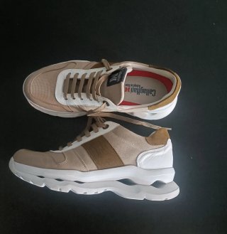 Zapatillas CallagHan Beige y Marrón