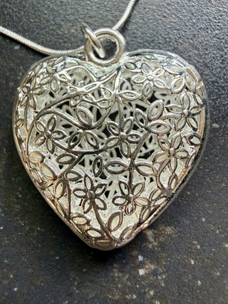 Collar Colgante Corazón plata joya amor