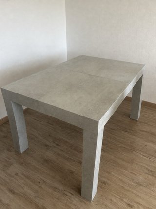 Mesa Comedor Extensible Efecto Cemento