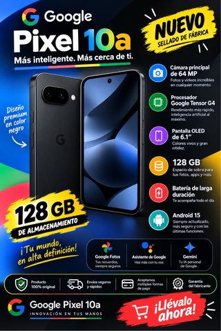 Google Pixel 10a 128GB Negro