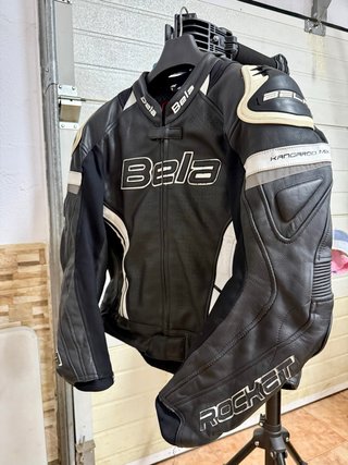 Chaqueta Moto Bela Rocket Kangaroo B/N T.56