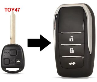 Carcasa llave 3 botones Toyota