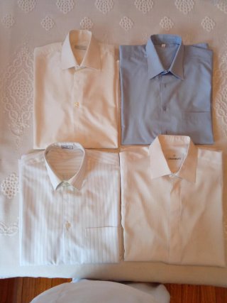 Lote de 4 camisas de hombre