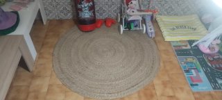 Alfombra Redonda de Yute