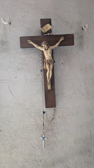 Crucifijo Antiguo de Madera 60x30