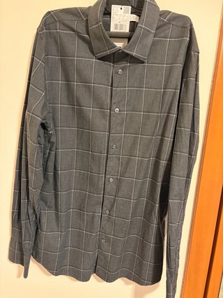 Camisa Hombre Mango Gris Talla M