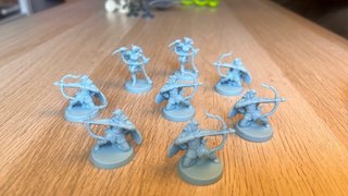 Set de 7 Miniaturas HeroQuest elfos arqueros