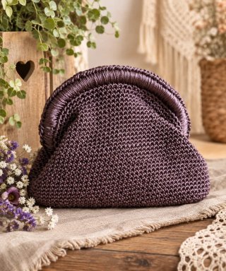 Bolso de mano tejido