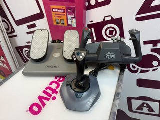 Accesorio Simulador De Vuelo Para Pc Volante + Pedales