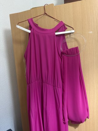 Vestido Formal Fucsia Talla M