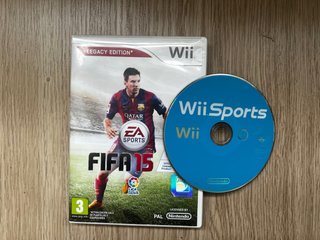 Pack 2 Juegos Wii: FIFA 15 + Wii Sports