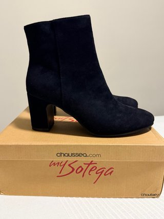 Botines My Botega Negros Ante Talla 39