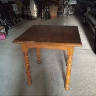 Set de 3 mesas de madera tipo mesón