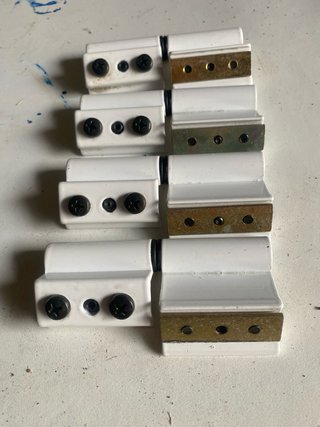 Set de 4 Bisagras para Ventana