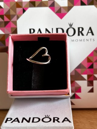 Anillo Pandora Corazón Abierto Plata S925