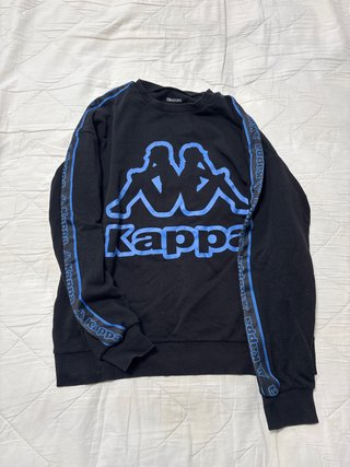 Sudadera Kappa x Tezenis Negra y Azul.