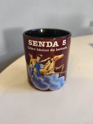 Taza Retro Libros Escolares EGB SENDA
