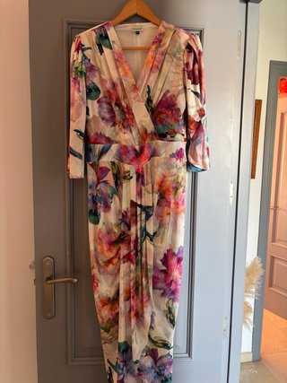 Vestido Doblanco Estampado Floral Talla M
