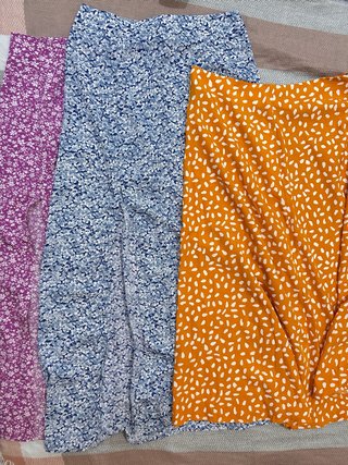Lote de 3 faldas estampadas