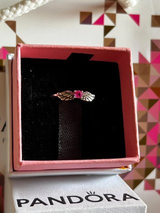 Anillo Pandora Alas de Ángel Rosa