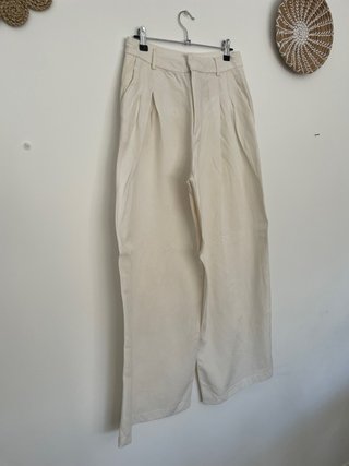 Pantalón Ancho de Pinza Estilo Rústico