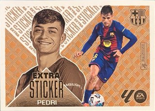 Cromo Bronce Extra Sticker Pedri Liga 2026-27