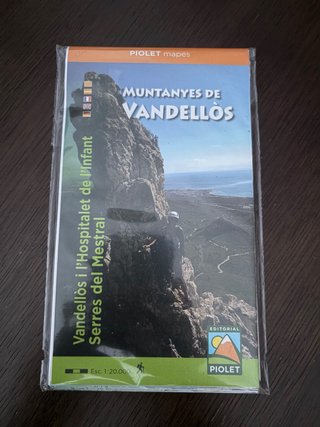 Mapa Muntanyes de Vandellòs - Editorial Piolet