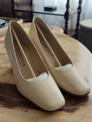 Zapatos de Piel Campos Beige