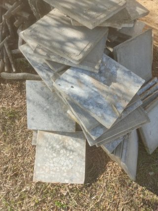 Lote de Baldosas de Terrazo