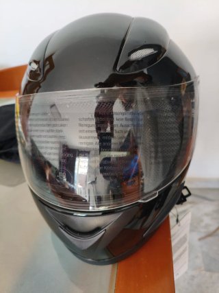 Casco Integral de Moto Negro