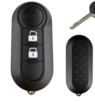 Carcasa llave 2 botones Fiat 500 Panda Punto Bravo