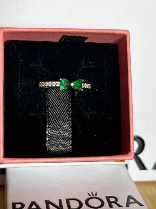 Anillo Pandora Lazo Verde