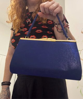 Bolso de fiesta azul