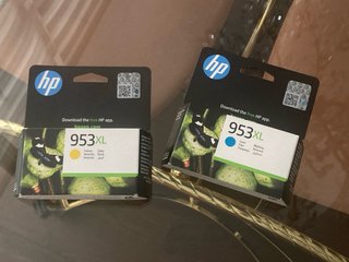 2 Cartuchos HP 953XL (Amarillo y Cian)