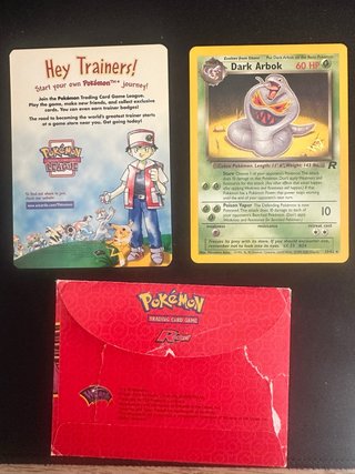 Lote Pokémon Vintage: Carta Dark Arbok W promo