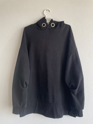 Sudadera Negra Zara Trafaluc con Capucha
