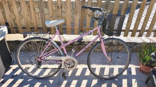 Bici de paseo de mujer Puch Pacífica rosa