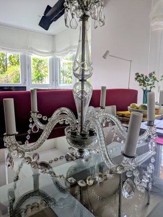Lampada da soffitto in vetro, stile Veneziano