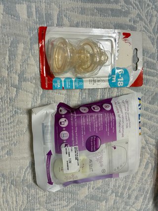 Tetina Nuk 6-18m y Bolsas Leche Materna