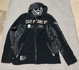 Chaqueta Polar Camp David Snow Polo Team-Negro