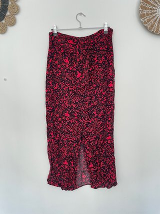 Falda midi estampada Zara