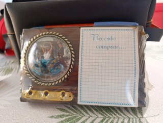 Colgador de llaves y notas vintage