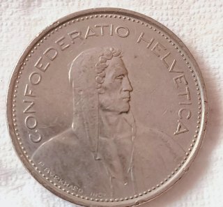 Moneda Suiza Confoederatio Helvetica 1973