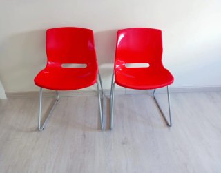 2 Sillas Ikea Rojas