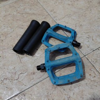 Pedales Plataforma Azules Bicicleta