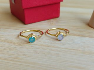 Anillos de Plata 925 con baño Oro18k precio unidad