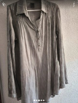Camisa de manga larga gris rosa