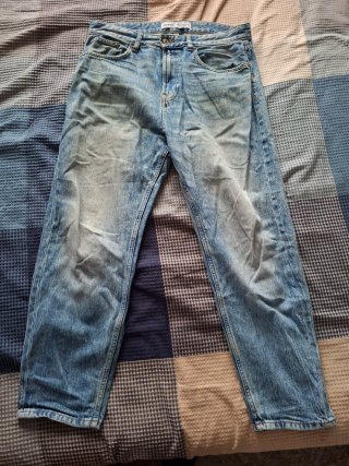Pantalón Vaquero Bershka Azul Talla 42